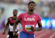 • Fred Kerley wins the men's 100m in Oregon on Saturday