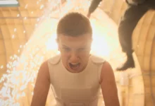 Eleven isn't happy with Stranger Things' third-place finish. (Image credit: Netflix)