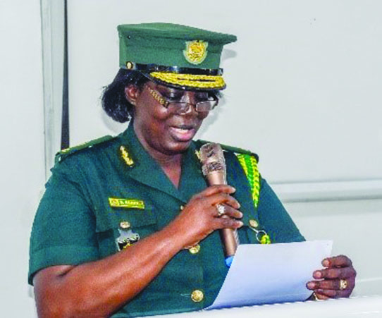Deputy Comptroller General of GIS Mrs Asare