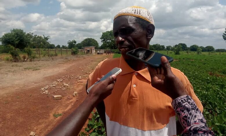 Sibdow Mohammed Wunibiyeli, also a cowpea farmer sharing his experience with this reporter