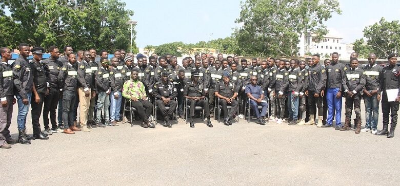 • DCOP Fosu-Agyeman (seated middle) with the riders and dignitaries after the launch Photo: Anita Nyarko-Yirenkyi