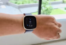 The Fitbit Versa 3, without Wear OS (Image credit: TechRadar)