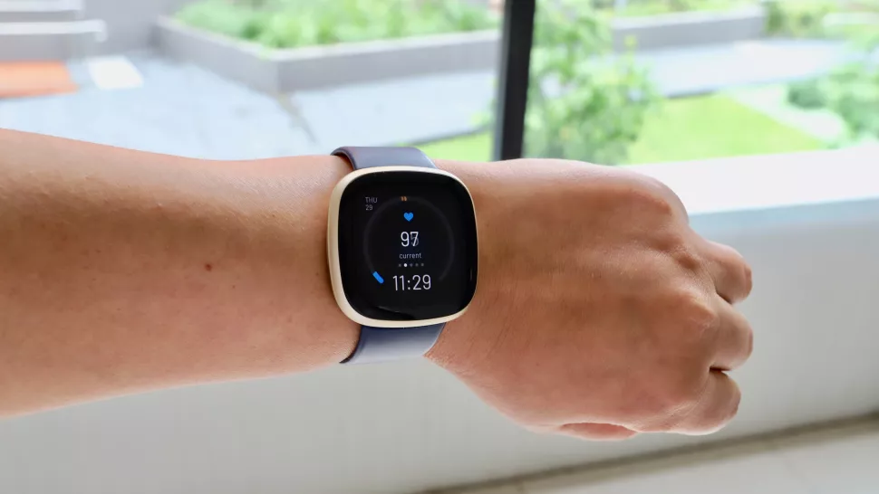 The Fitbit Versa 3, without Wear OS (Image credit: TechRadar)