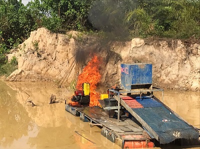 800 illegal mining equipment destroyed on River Offin