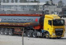 • A truck carrying fuel imports for the one power plant of Gaza enters the territory
