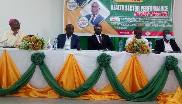 • Dr Samuel Kwabena Boateng - Boakye (middle) with other dignitaries in the meeting