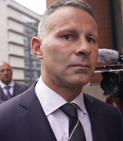 • Giggs at the Manchester Minshull Street Crown Court on Monday