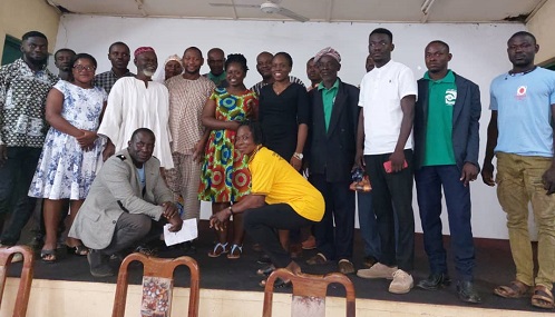 Miss Adedolapo Alabi (in black) in a group Picture with some participants