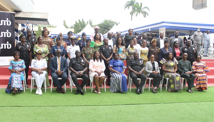 • Mrs Adelaide Annor-Kumi (seated middle) with members of POLAS and other dignitaries. Photo: Anita Nyarko-Yirenkyi