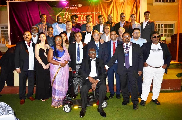 • Members of Rotary Club Of Accra-Premier International with other executives of rotary clubs in Accra during the celebration Photo: Vincent Dzatse