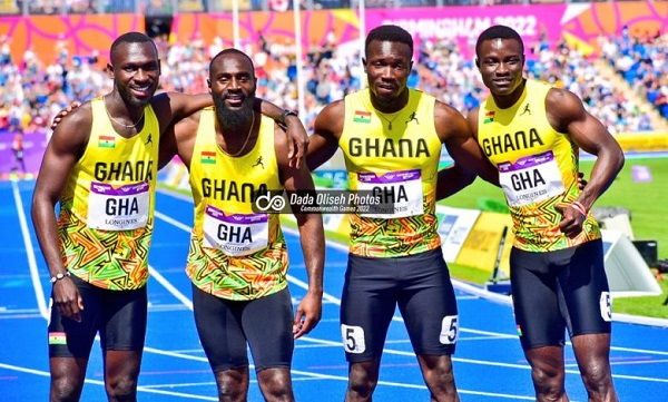 • Ghana's 4X100m relay team that was disqualified