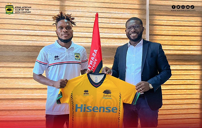 • Mukwala (left) - Kotoko's new signing
