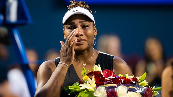 • Serena - Wiping away a tear