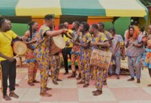 The Power Africa “Nyame Aye Awie” Cultural Troupe during the performance