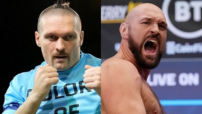 Usyk (left) and Fury could meet in the future