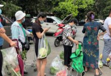• People line up to buy vegetables ahead of lockdown in Chengdu