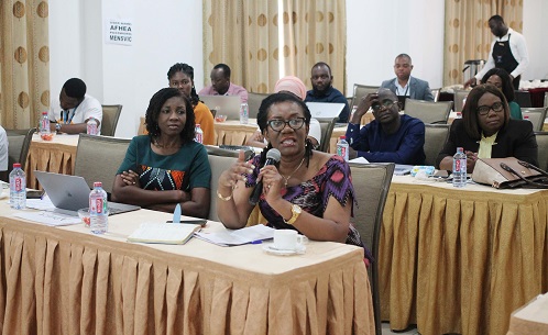 A cross section of participants at the validation meeting.