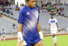 Goalkeeper Safiatu Salifu - Saved Darkoa Ladies
