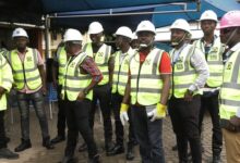 The ECG team at Takoradi Technical University campus