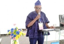 • Prof Alatinga addressing the participants