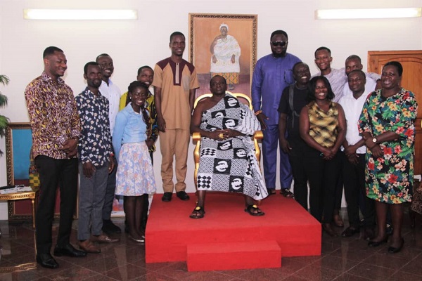 some members of the GJA with Daasebre Nana KwakuBoateng III