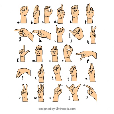 Images of sign language