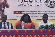 Mr Okreku-Mantey (second from right)and other dignitaries at the launch