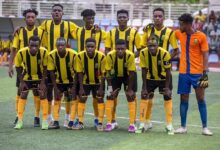 • A lineup of Sakora FC