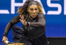 Serena in action