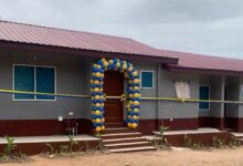 The newly commissioned Kokrobite Health Centre Staff Quarters.