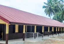 One of the newly constructed schools