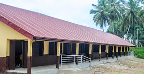 One of the newly constructed schools