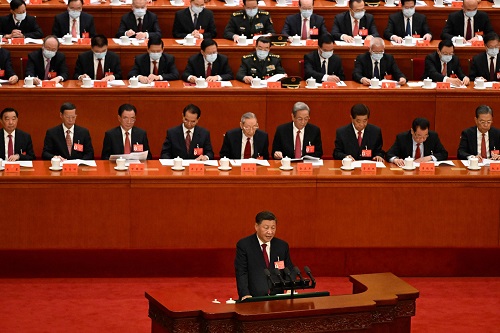 President Jinping addressing members of the CPC in Beijing