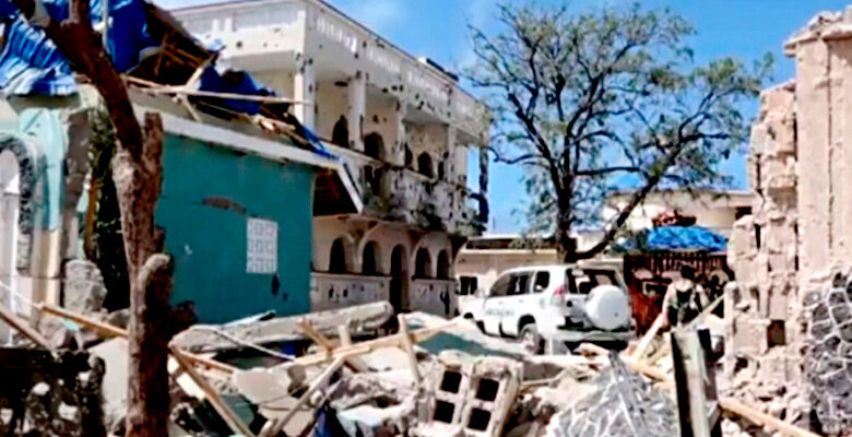 The explosion occurred near a hotel in the port city of Kismayo