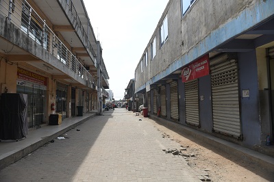 Shops at the circle mall closed. Photo Geoffrey Buta