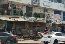 Shops closed in the Accra business districts