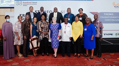 Mrs Ampah (5th from right) with other participants