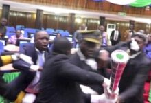 The brawl in the Parliament of Sierra Leone