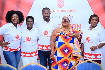 • Chief Apostle Attorah (middle) with other members of the foundation