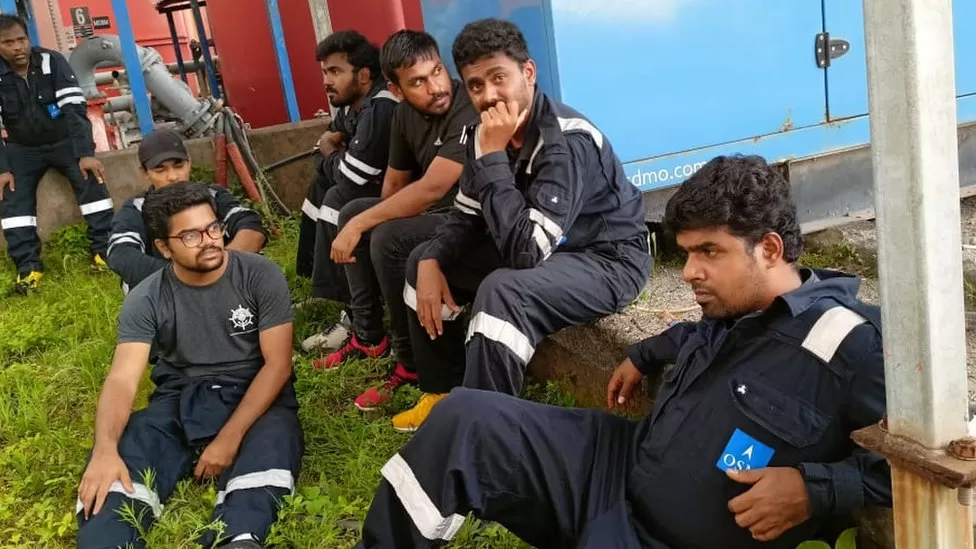 Sixteen Indians are part of a multinational crew of 26 sailors whose cargo ship was detained