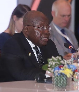 President Akufo-Addo addressing the participants in the meeting