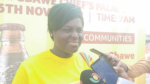 Mrs Dianah Asare addressing the media