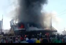 Fire at the Tamale market