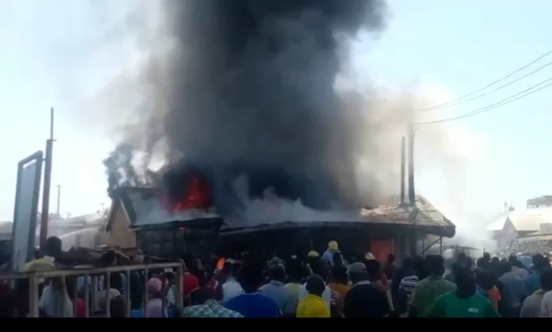 Fire at the Tamale market