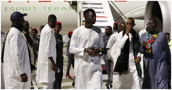 • Senegal team arriving in Qatar for the World Cup