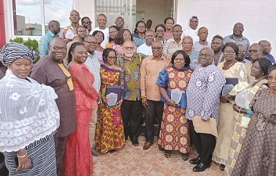 Current TEWU-TUC National Officers with honoured past national officers of the Union