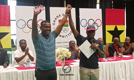 • Mr Afadzinu (left) being introduced to the delegates