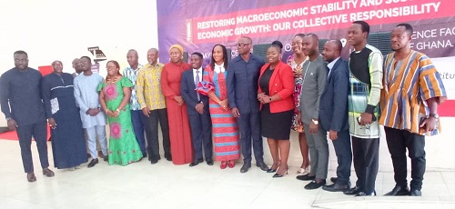 Prof. Osei-Assibey (seventh from right) with other participants in the programme