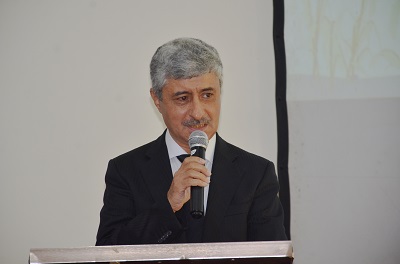 Mr Cafer Tepeli, President of TUDEC, speaking at the conference. Photo. Vincent Dzatse