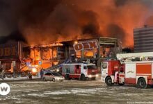 • Huge fire rips through Moscow shopping centre